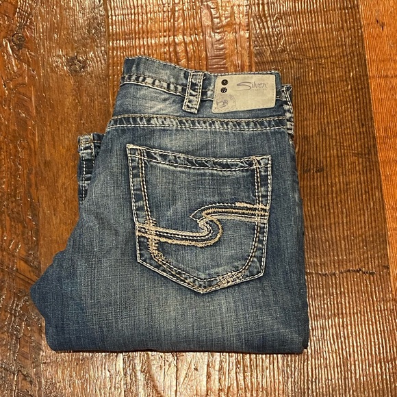 SILVER Jeans Co Men's Dark Blue Denim W36 L34 - Picture 1 of 7